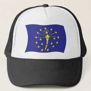 Indiana Flagga Hatt Truckerkeps