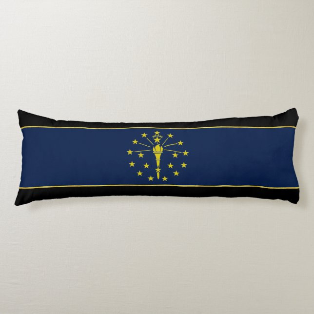Indiana flagga kroppskudde (Framsidan)