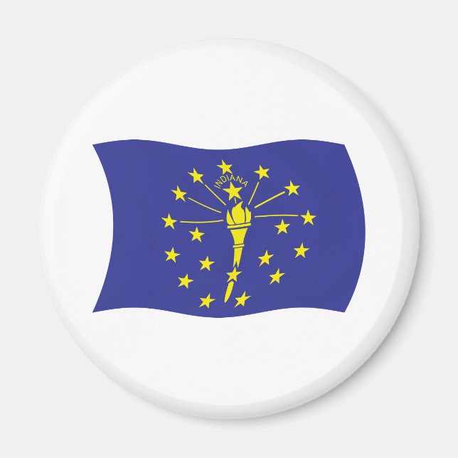 Indiana Flagga Magnet (Framsidan)