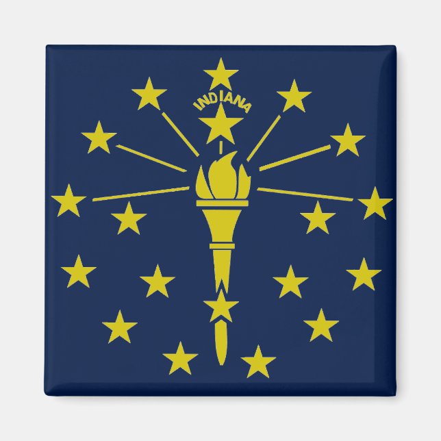 Indiana flagga magnet (Framsidan)