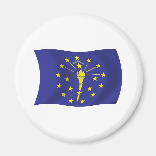 Indiana Flagga Magnet (Framsidan)
