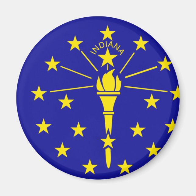 Indiana Flagga Magnet (Framsidan)