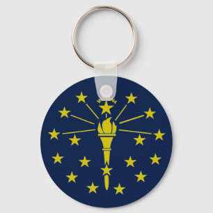 Indiana flagga nyckelring
