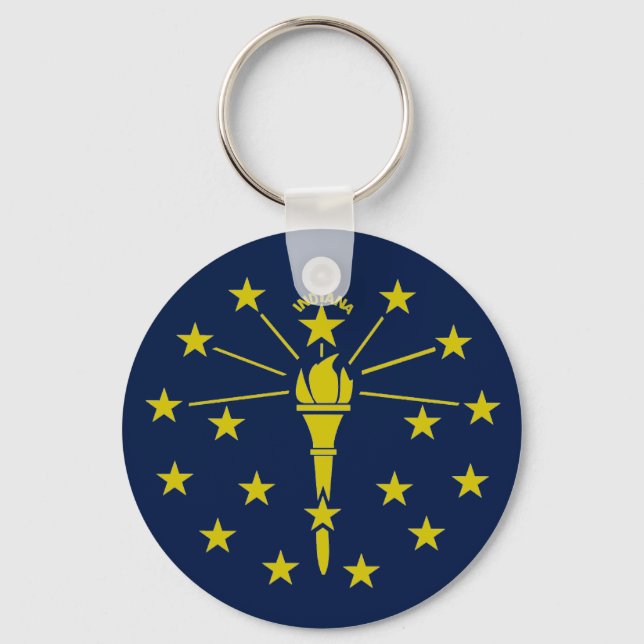 Indiana flagga nyckelring (Framsida)