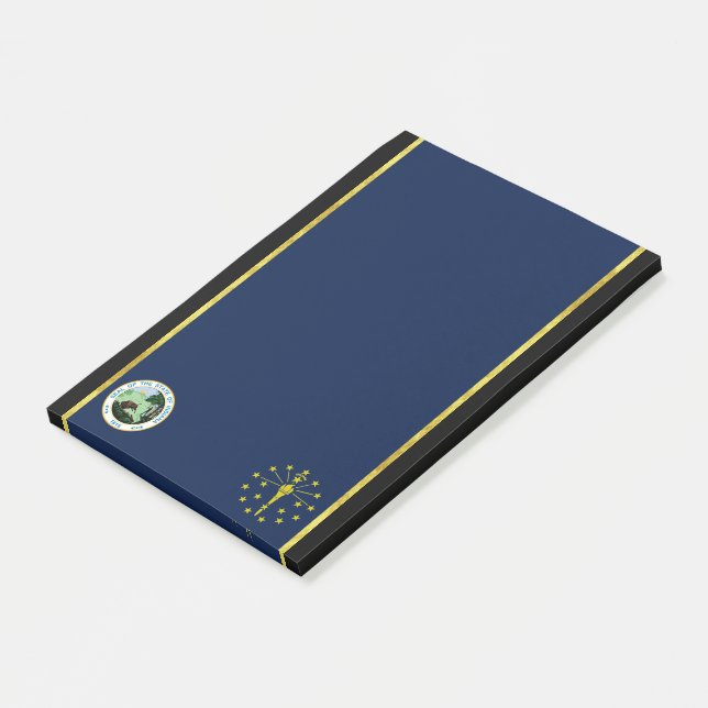 Indiana flagga post-it block (Vinklad)