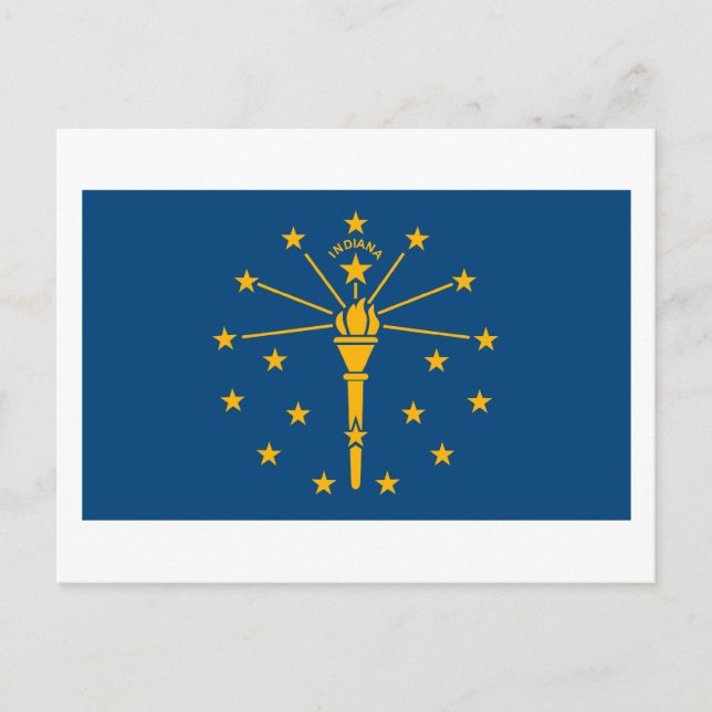 Indiana Flagga-vykort Vykort (Framsida)