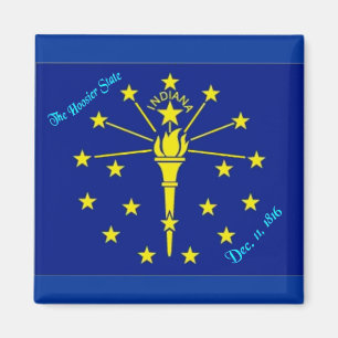Indiana flaggamagnet magnet