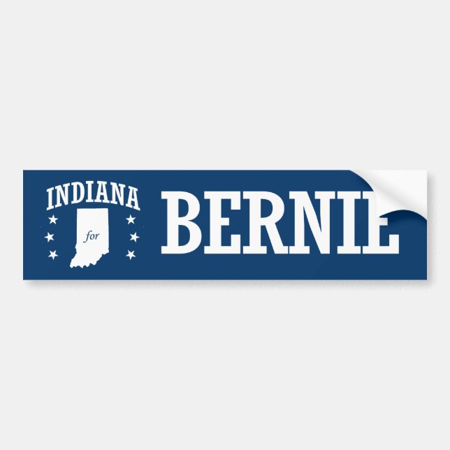 INDIANA FÖR BERNIE SLIPMASKINER BILDEKAL (Framsidan)