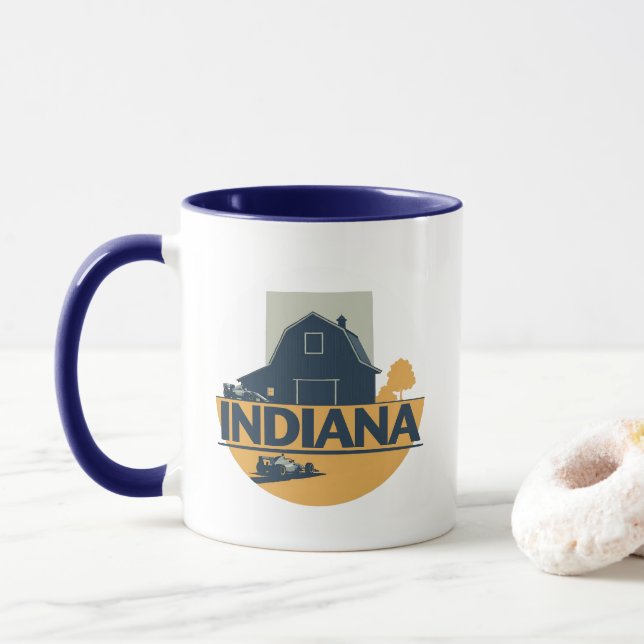 Indiana Förenta staterna Mugg (Med munk)