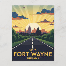 Indiana Fort Wayne Travel Vykort