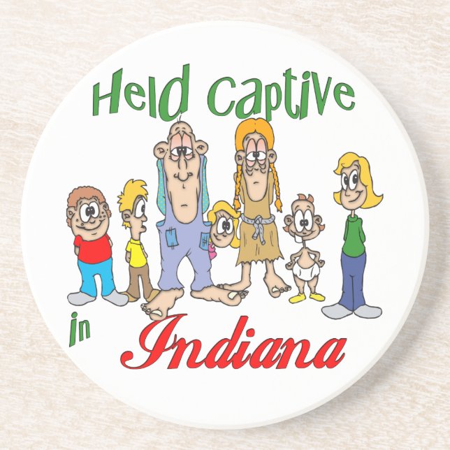 Indiana Funny Trailer Park Sandstone Underlägg (Framsidan)