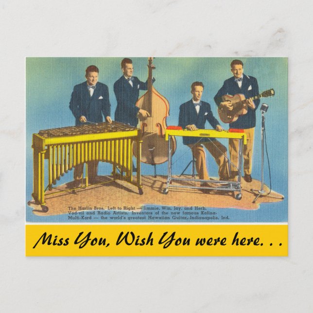 Indiana, Harlin Brothers, Indianapolis Vykort (Framsida)