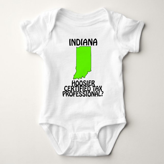 Indiana - Hoosier-certifierad skatteproffs? Tee Shirt (Framsida)