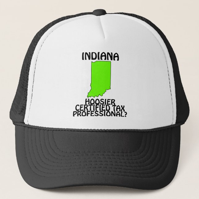 Indiana - Hoosier-certifierad skatteproffs? Truckerkeps (Framsida)