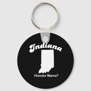 Indiana - Hoosier Mamma T-shirt Nyckelring