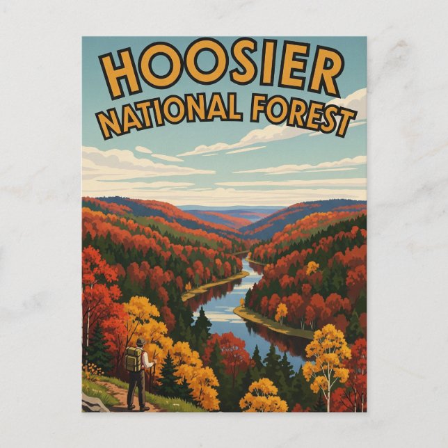 Indiana Hoosier National Forest Resor Vykort (Framsida)