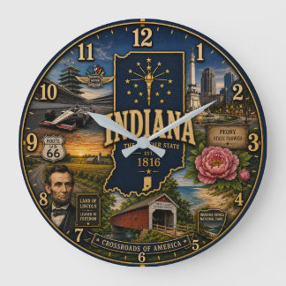 Indiana Hoosier State Stor Klocka