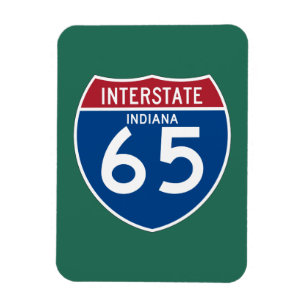 Indiana I den Interstate huvudvägen I-65 skyddar Magnet