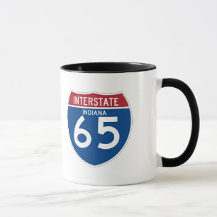 Indiana I den Interstate huvudvägen I-65 skyddar  Mugg