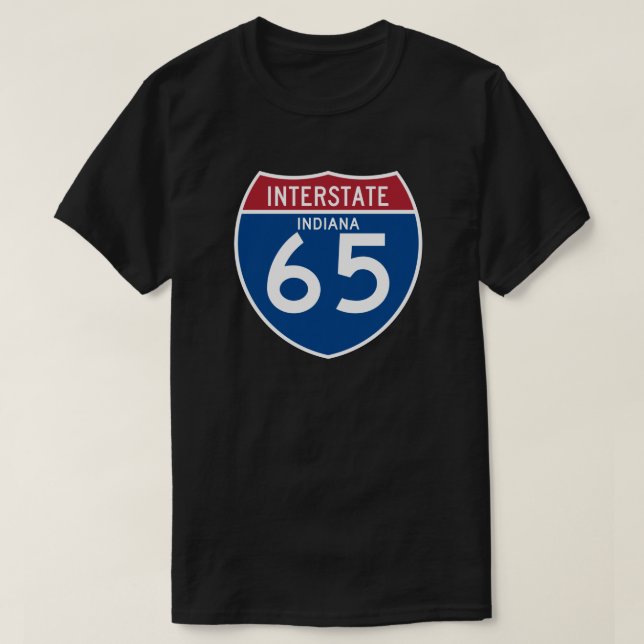 Indiana I den Interstate huvudvägen I-65 skyddar - T-shirt (Design framsida)