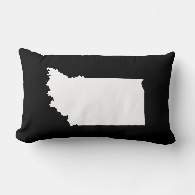 Indiana i svart och vitt lumbarkudde (Framsida)