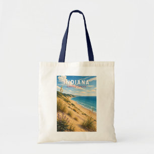 Indiana Illustration Resa Konst Vintage Tygkasse
