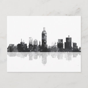 INDIANA, INDIANAPOLIS SKYLINE VYKORT