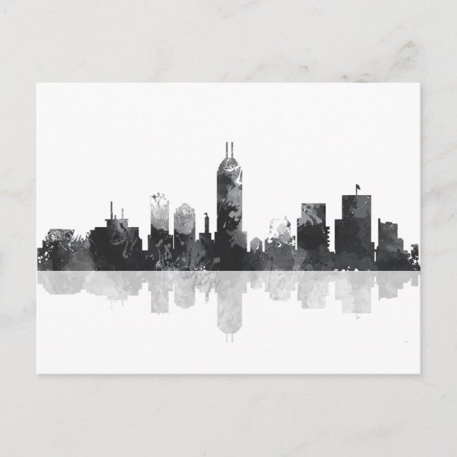 INDIANA, INDIANAPOLIS SKYLINE VYKORT (Framsida)