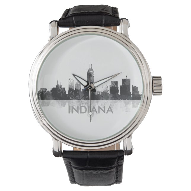 INDIANA, INDIANAPOLIS SKYLINE - Watch Armbandsur (Framsida)