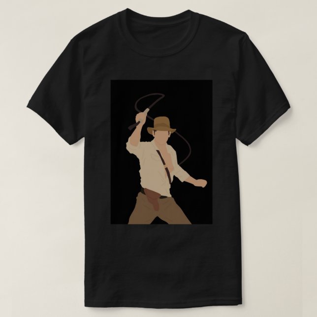 Indiana Jones Illustration Photographic Print.png T Shirt (Design framsida)