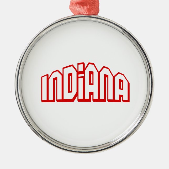 Indiana Julgransprydnad Metall (Framsidan)