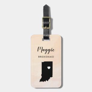 Indiana Kartong Väska Etikett, Bröllopsfest välkom Bagagebricka
