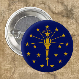 Indiana-knapp, patriotisk Indiana Flagga mode Knapp