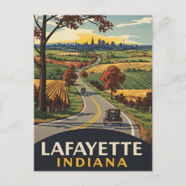 Indiana Lafayette Travel Vykort