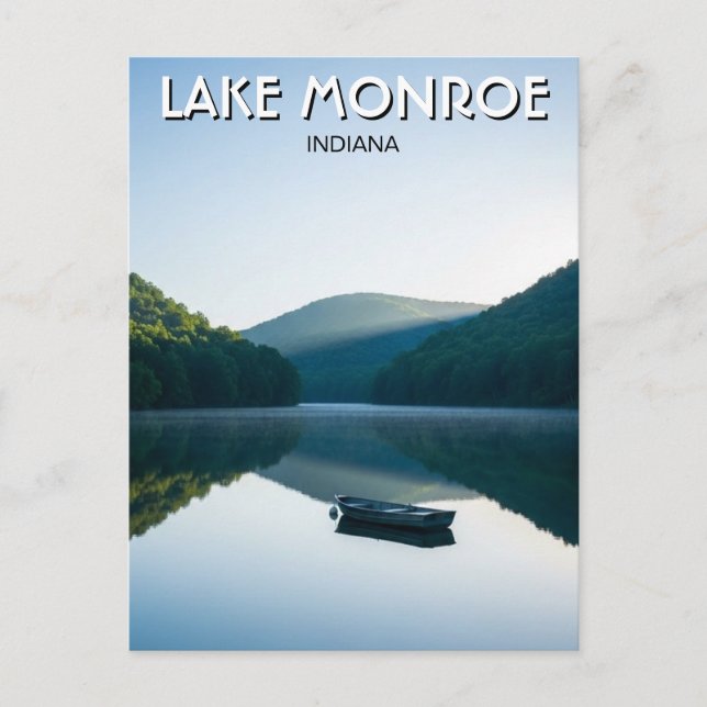 Indiana Lake Monroe Resor Vykort (Framsida)