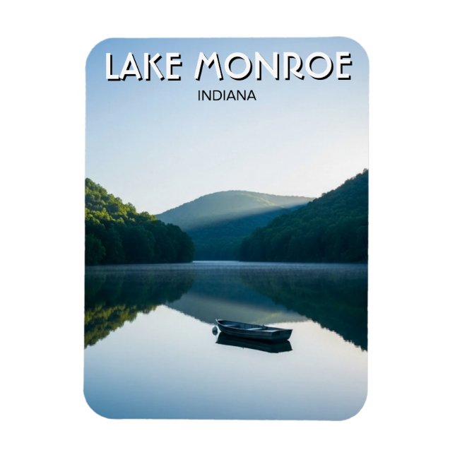 Indiana Lake Monroe Travel Magnet (Vertikal)