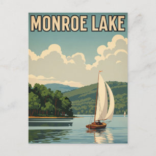 Indiana Monroe Sjö Travel Vykort