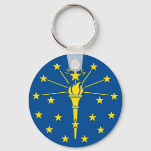 Indiana officiellstatlig flagga nyckelring
