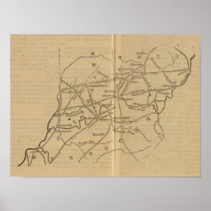 Indiana Ohio, Kentucky Poster