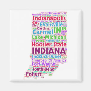 Indiana ordmoln magnet
