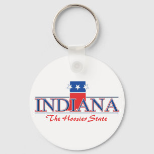 Indiana Patriotic Keychain Nyckelring