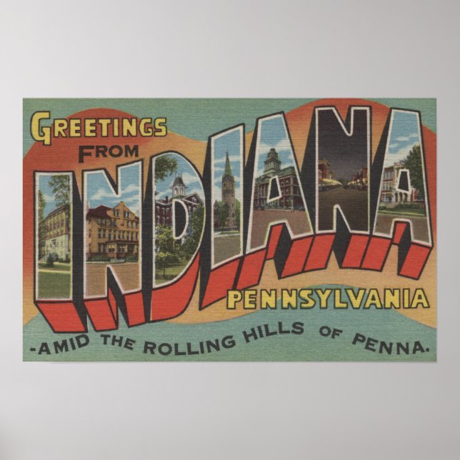 Indiana, Pennsylvania - Stora Brev Scenes Poster (Framsidan)
