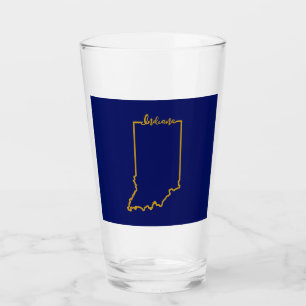 Indiana Pint Glass sexton Ounces Glaskopp