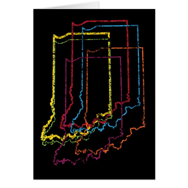 indiana-pride oskärpa hälsningskort (Framsidan)