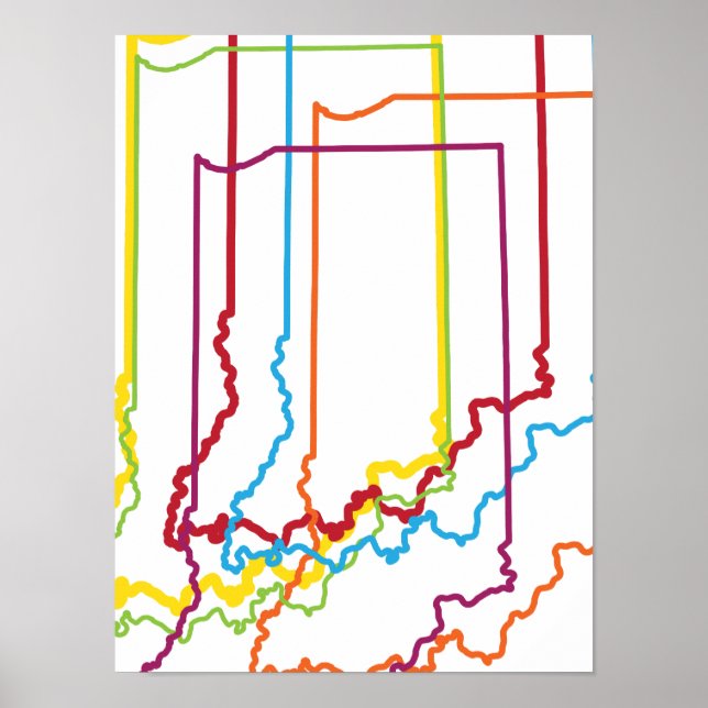 indiana-pride oskärpa poster (Framsidan)