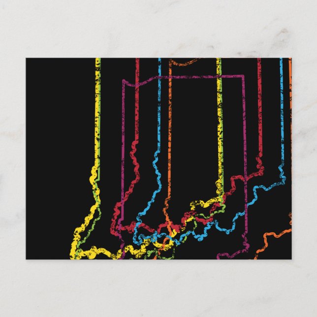 indiana-pride oskärpa vykort (Framsida)