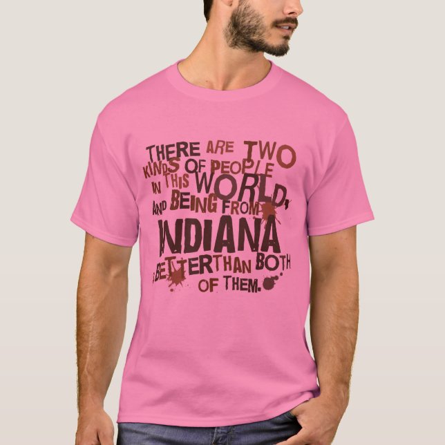 Indiana (rolig) gåva t shirt (Framsida)