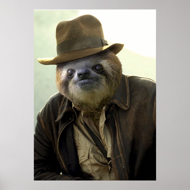 Indiana Sloth Poster (Framsidan)