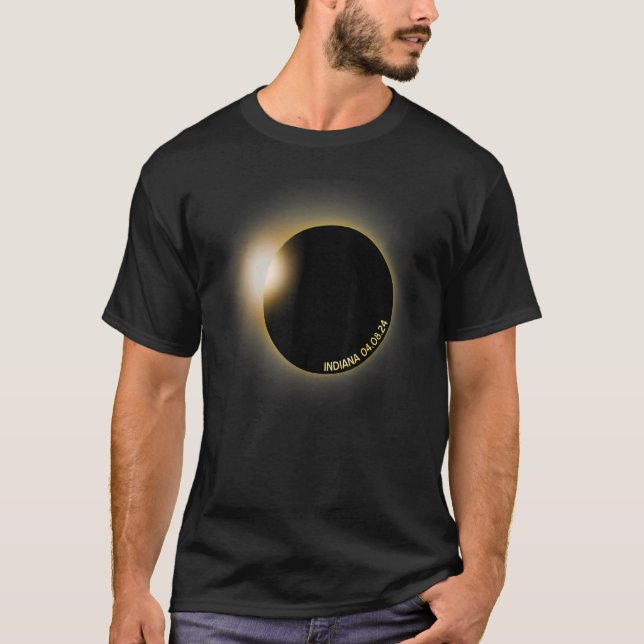 Indiana Solar Eclipse 2024 for Astronomy   T Shirt (Framsida)