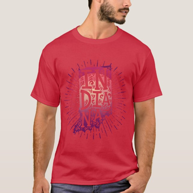 Indiana State 1 T Shirt (Framsida)